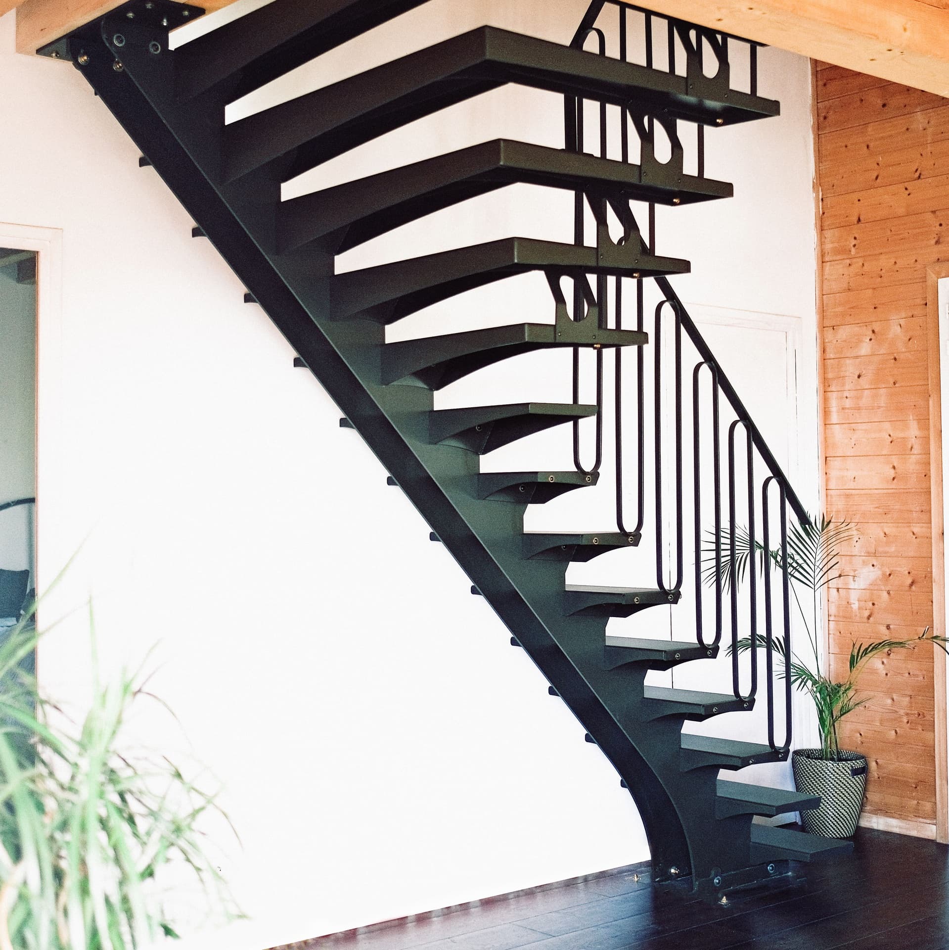 Escalier réalisé d’après le rendu 3D